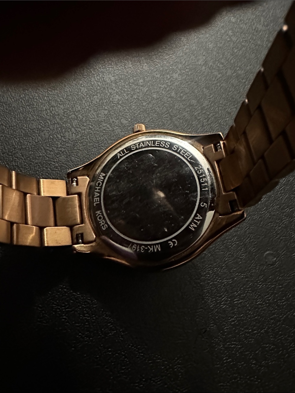 Michael Kors Rose Gold-Tone Link Bracelet Watch - Picture 4 of 6